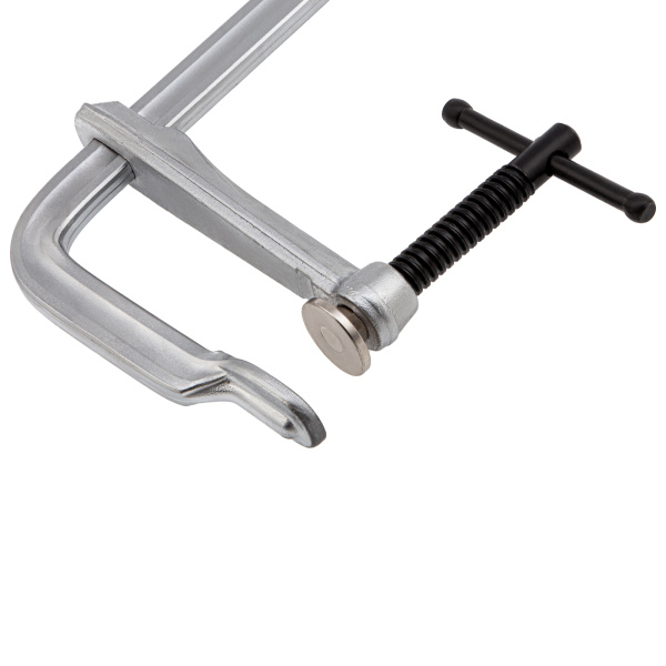 Струбцина F-образная, 120x400мм, кованая Denzel цена