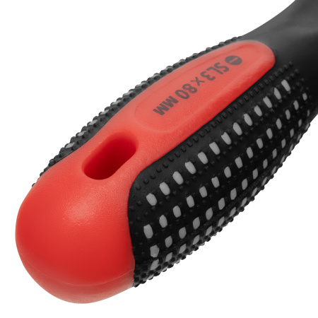 Отвертка Fusion, SL3 х 80 мм, CrV, трехкомпонентная рукоятка "Anti slip" Matrix