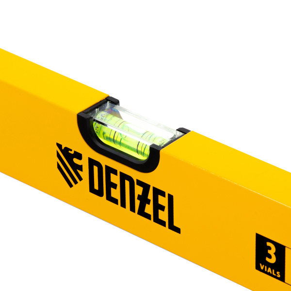 Уровень алюминиевый, 800 мм, фрезерованный, 3 глазка Denzel цена