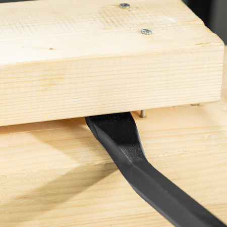 Лом-гвоздодер, 450 мм, шестигранный 16 мм, окрашенный, сталь 65 Denzel цена