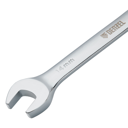 Ключ комбинированный, с трещеткой, 14 мм Denzel