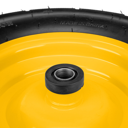 Колесо пневматическое бескамерное 16х4.00-8 D410мм, d20мм, длина оси 104мм Denzel цена