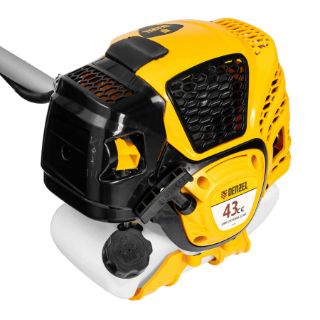 Триммер бензиновый DTL-43, 43 см3, неразъемная штанга, состоит из 2 частей Denzel цена