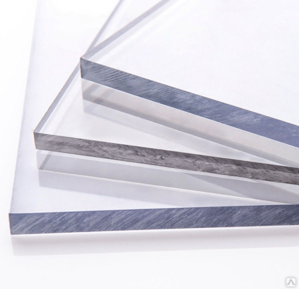 Монолитный поликарбонат 6мм, 2.05х3.05м прозрачный, Стандарт