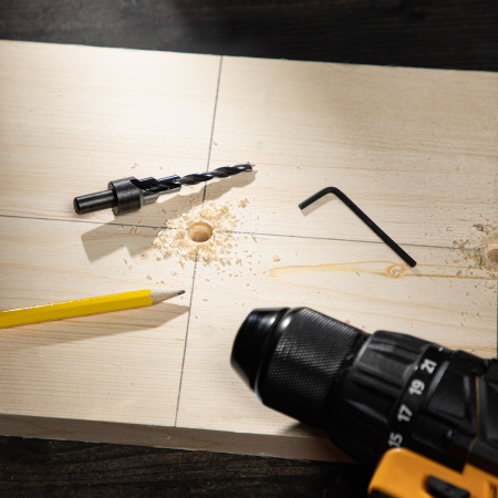 Набор сверл под конфирмат, 3-5 мм, 4 шт Denzel