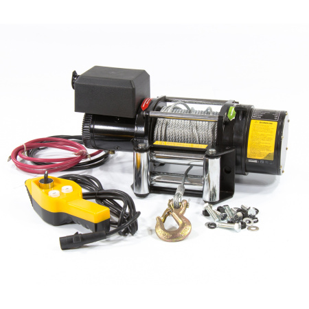 Лебедка автомобильная электрическая LB-2000, 2.2 т, 3.2 кВт, 12 В Denzel цена