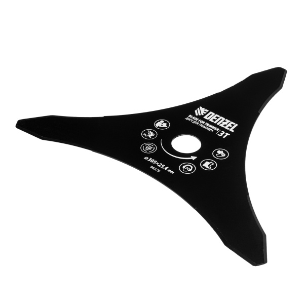 Диск для триммера , 305 х 25,4  3 лезвия Denzel цена