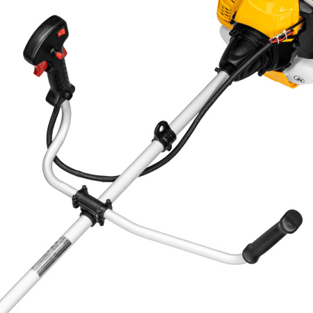 Триммер бензиновый DTL-43, 43 см3, неразъемная штанга, состоит из 2 частей Denzel цена