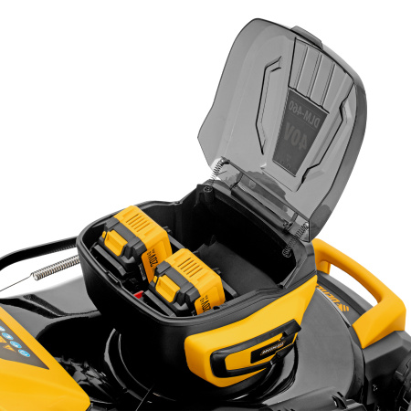 Газонокосилка аккумуляторная бесщет. DLM-460, 460 мм, травосб. 65 л., Li-Ion, 40 В Denzel цена