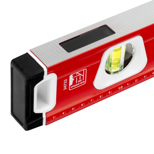 Уровень алюминиевый, магнит, фрезерованный, 3 глазка (1 зеркальный) двухкомпонентные рукоятки, 800 мм Matrix цена