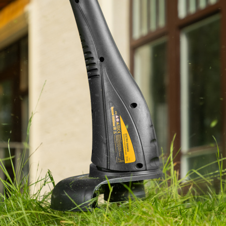 Триммер электрический TE-350, 350 Вт, 260 мм, катушка полуавтомат Denzel цена