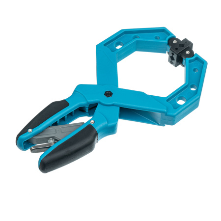 Струбцина клещеобразная 4, пластиковый корпус, храповой механизм жесткой фиксации, 100 мм Gross цена