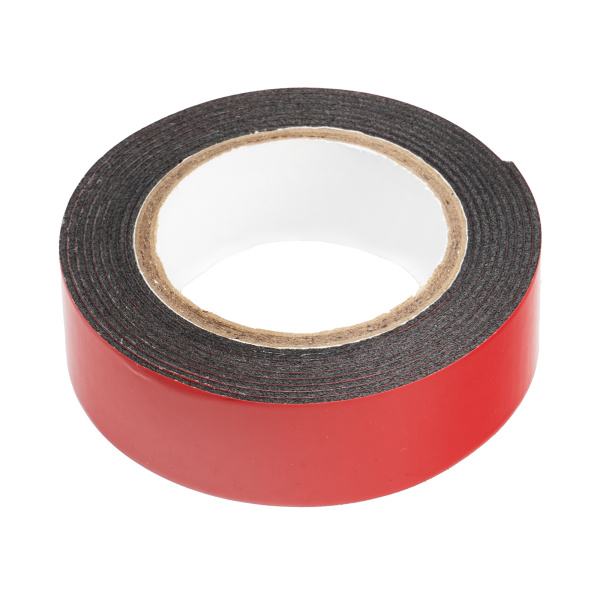 Лента клейкая на вспененной основе, двусторонняя, черная, 19 мм х 1.5 м Matrix цена