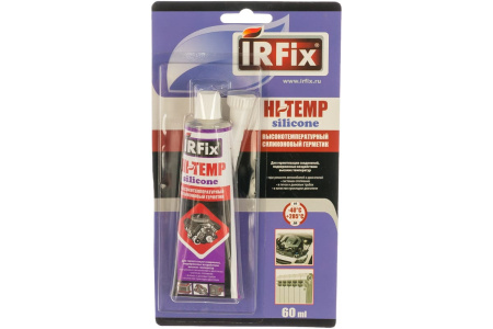 Высокотемпературный силиконовый герметик IRFIX HI-TEMP красный, 60 мл 20069