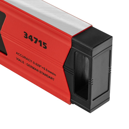 Уровень алюминиевый магнитный, 1500 мм, фрезерованный, 3 глазка (1 зеркальный) усиленный Matrix цена