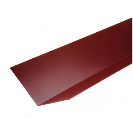 Планка примыкания верхняя с полиэстеровым покрытием 2 м цвет красный