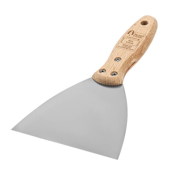Шпательная лопатка из нержавеющей стали, 120 мм, буковая рукоятка, EFP Matrix цена