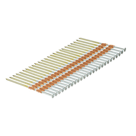 Гвозди для пнев. нейлера (оцинк.) длина - 90 мм, диам. - 3,05 мм, 2000 шт. Denzel цена