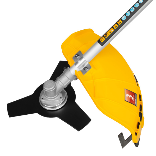 Триммер электрический TE-1400, 1400 Вт, 420 мм, катушка + диск, разборная штанга Denzel цена