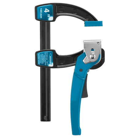 Струбцина реечная быстрозажимная 4, металлический корпус, рычажный храповой механизм, 100 мм Gross цена