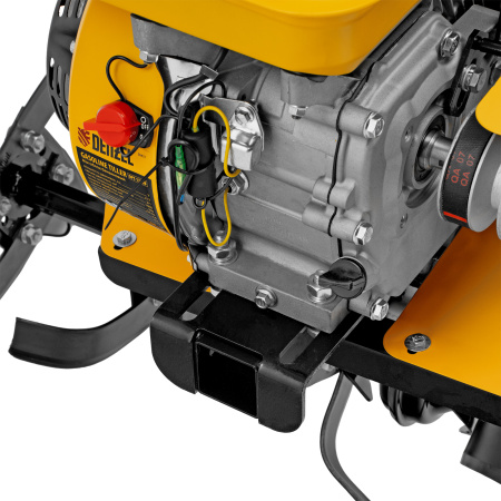 Мотоблок DPT-270SB, 7 л.с., ремен.сцеп, фрез 3х4, ШОМ, без колес, передачи 2В/1Н Denzel