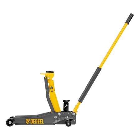 Домкрат гидравлический подкатной, 2/3 т, 98-770 мм, быстрый подъем, низ. подхват, проф, SUV Denzel цена