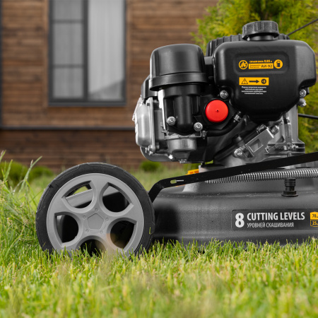 Газонокосилка бензиновая GLR-510SP-ZS, 171 см3, ширина 51 см, привод, травосборник 65 л Denzel цена
