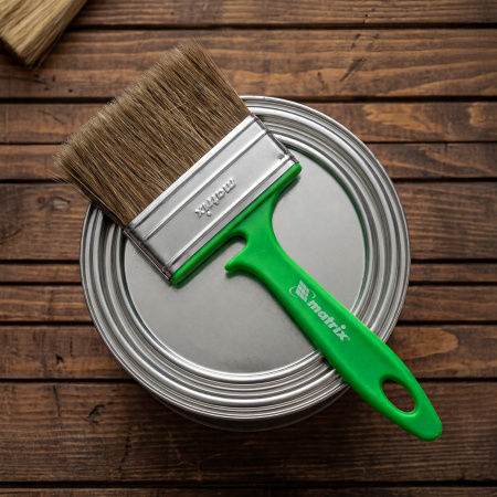 Кисть флейцевая "Работы по дереву" Color Line 100 х 12 мм Matrix цена