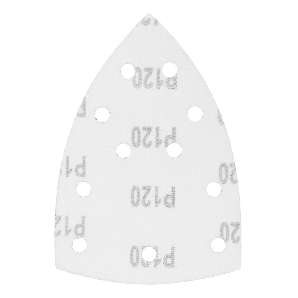 Треугольник абразивный на ворc. подложке под "липучку", перф., P 120, 150х150х100 мм, 5 шт. Denzel