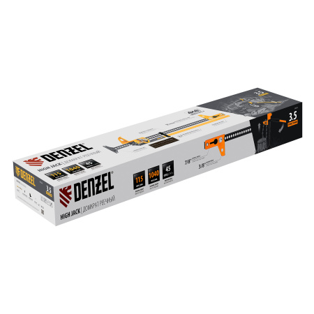 Домкрат реечный профессиональный, 3,5 т, 115-1040 мм, High Jack Denzel цена