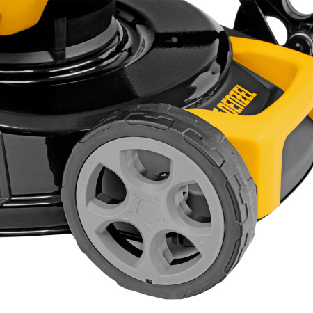 Газонокосилка аккумуляторная бесщет. DLM-460, 460 мм, травосб. 65 л., Li-Ion, 40 В Denzel цена