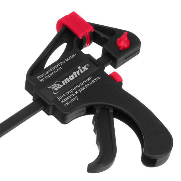 Струбцина универсальная, быстрозажимная, F-образная, 300 х 415 х 45 мм, пластиковый корпус Matrix цена