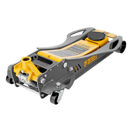 Домкрат гидравлический подкатной, 3,8 т, 110-580 мм, быстрый подъем, низкий подхват, проф. Denzel цена