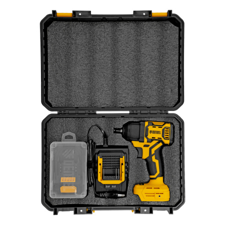 Гайковерт ударный аккумуляторный бесщет. CIWH-BL-20-500, Li-Ion, 20 В Denzel