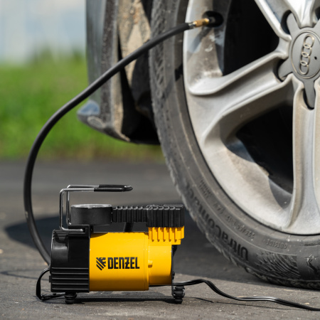 Компрессор автомобильный DС-20,12 В, 7 атм, 35 л/мин Denzel цена