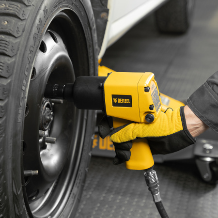 Ударный пневмогайковерт IW860+набор головок, 1/2", 7000 об/мин, 868 Нм Denzel цена