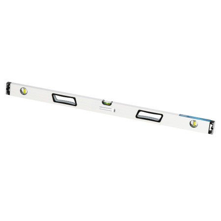 Уровень алюминиевый, 1000 мм, усиленный, рукоятки, фрезерованный, 3 глазка, магнитный Gross цена