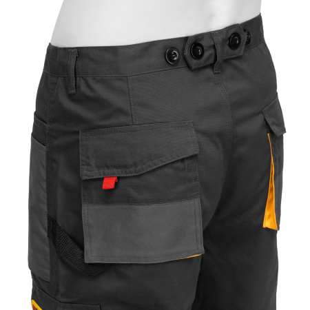 Брюки профессиональные рабочие, 65% полиэстер 35% хлопок, XXXL Denzel