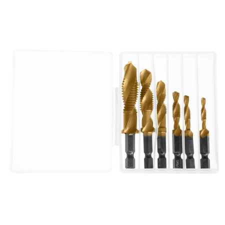 Набор сверл-метчиков, М4-М12, Р6М5 // Denzel