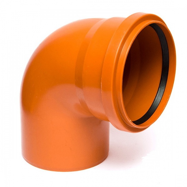 Отвод для наружной канализации Ф 315 х 90