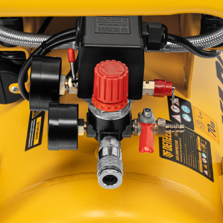 Компрессор безмасл. малошумный DLP -3000/50, 3 кВт, 2х1,5 кВт,50 л, 2850 об/мин,500 л/мин Denzel