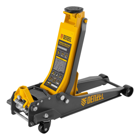 Домкрат гидравлический подкатной, 3 т, 85-610 мм, быстрый подъем, низ. подхват, проф, SUV Denzel цена