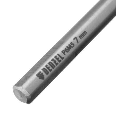 Сверло спиральное по металлу 7,0 x 109 мм, Р6М5, Golden Tip  Denzel