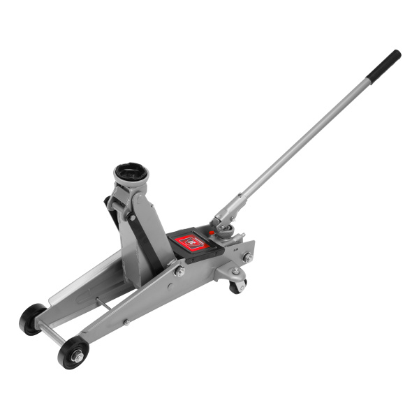 Домкрат гидравлический подкатной, 3 т, высота подъема 130-410 мм, поворотная ручка Matrix цена