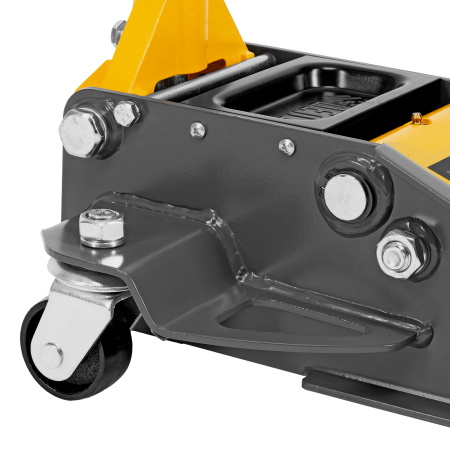 Домкрат гидравлический подкатной, 3 т, 75-500 мм, быстрый подъем, низкий подхват, проф. Denzel цена