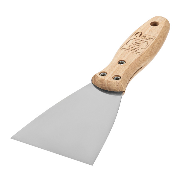 Шпательная лопатка из нержавеющей стали, 80 мм, буковая рукоятка, EFP Matrix цена