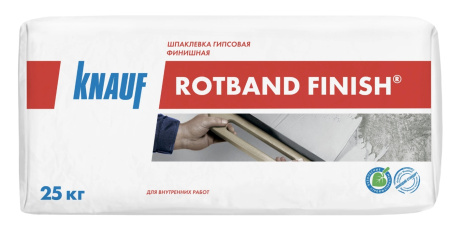 Гипсовая шпаклевка Кнауф Ротбанд финишная (KNAUF Rotband Finish) 25 кг