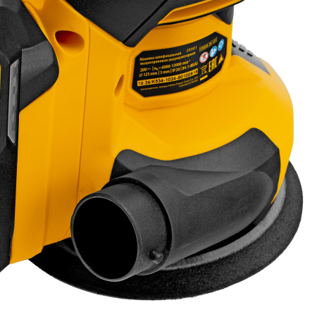 Машина шлифовальная эксцентриковая аккумуляторная CROSH-20-125, Li-Ion, 20 В// Denzel цена