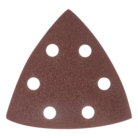 Треугольник абразивный на ворсовой подложке под "липучку", перфорированный, P 60, 93 мм, 5 шт Matrix