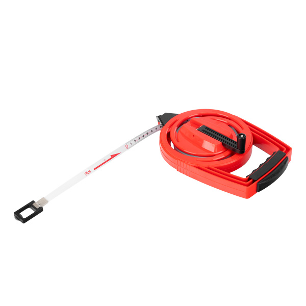 Рулетка геодезическая, 50 м х 12,5 мм, металлическая лента, закрытый корпус Matrix цена